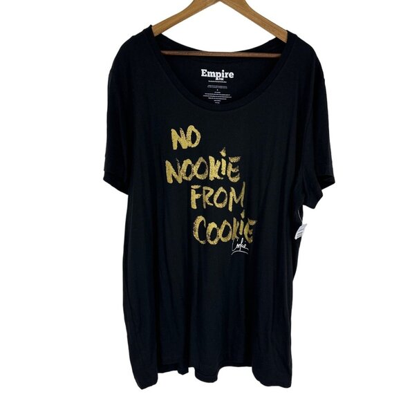 Empire Fox Torrid Collection "No Nookie From Cookie" Black T-Shirt Size 4X - Picture 1 of 6